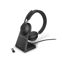 Jabra Evolve2 65, Link380a UC Stereo Stand - Black (26599-989-989) - SynFore